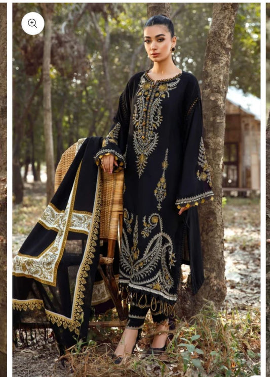 Embroidered Lawn 3PC Unstitched Suit / DF-LWN-02