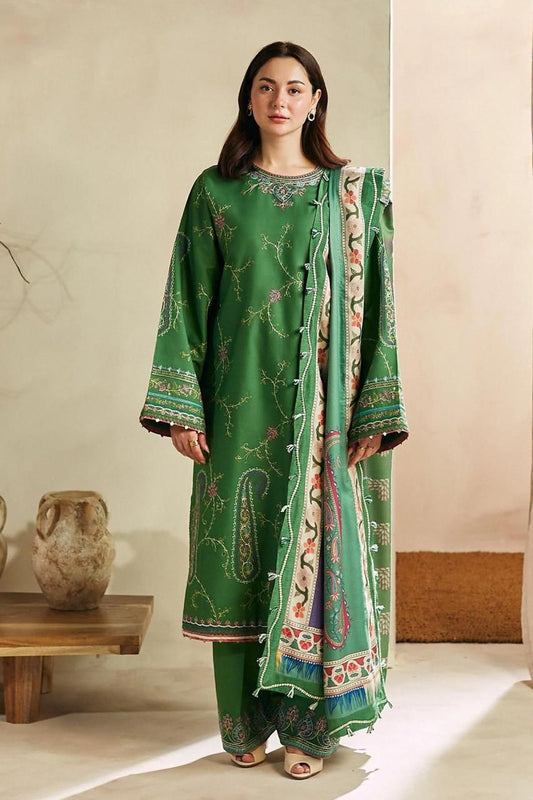 Embroidered Lawn 3PC Unstitched Suit / DF-LWN-03