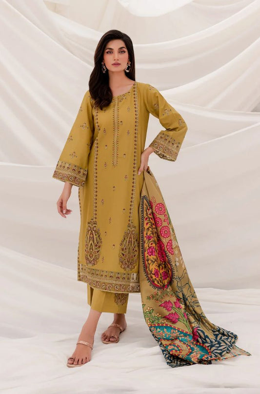 Embroidered Lawn 3PC Unstitched Suit / DF-LWN-11