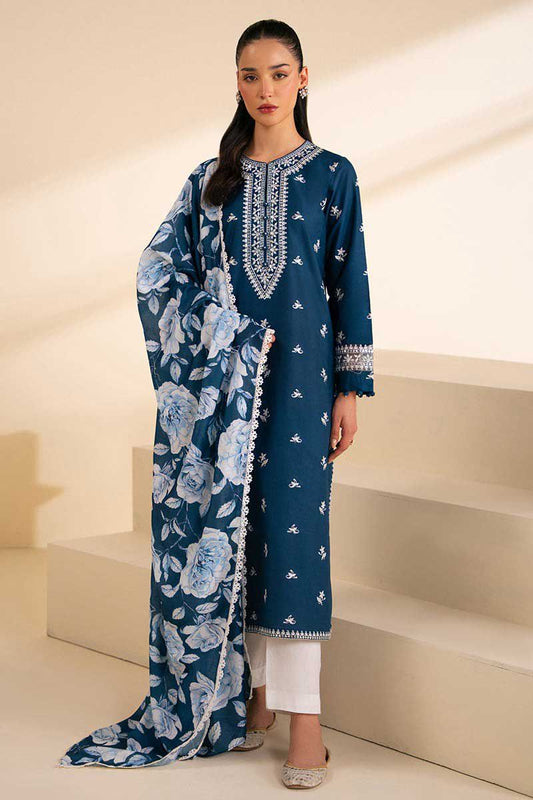 Embroidered Lawn 3PC Unstitched Suit / DF-LWN-06