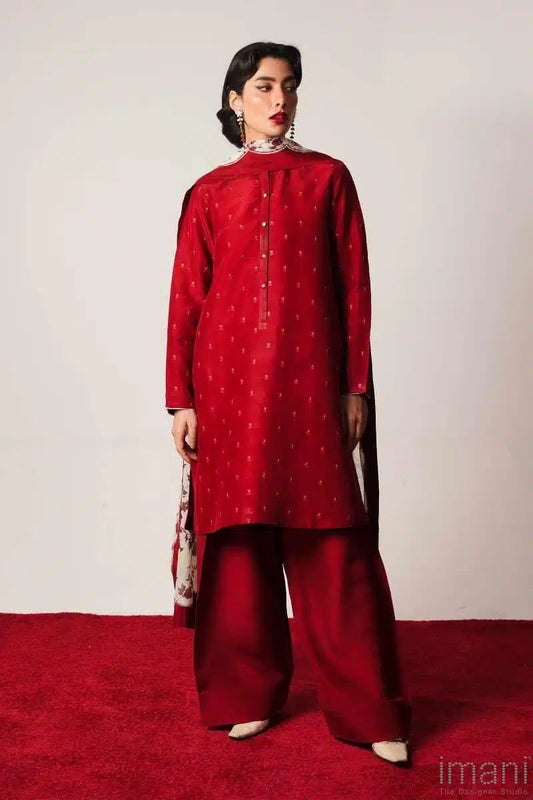 Embroidered Lawn 3PC Unstitched Suit / DF-LWN-12