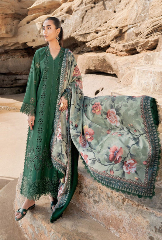 Embroidered Lawn 3PC Unstitched Suit / DF-LWN-13