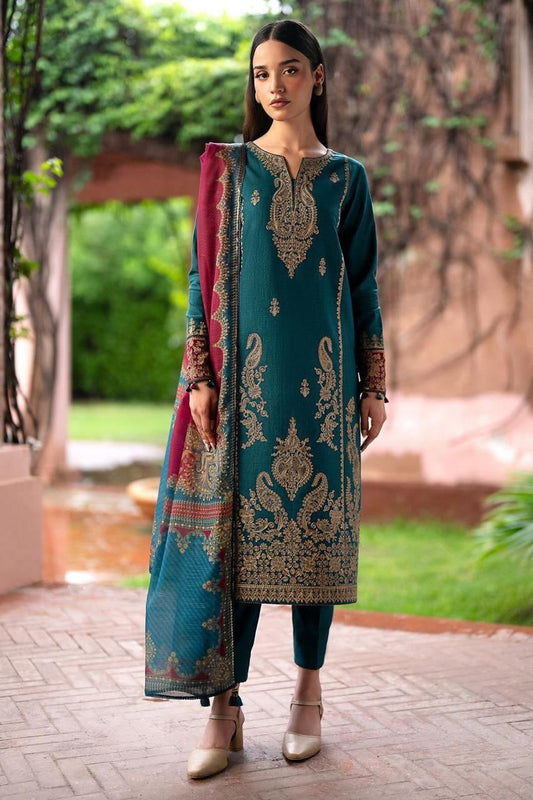 Embroidered Lawn 3PC Unstitched Suit / DF-LWN-25