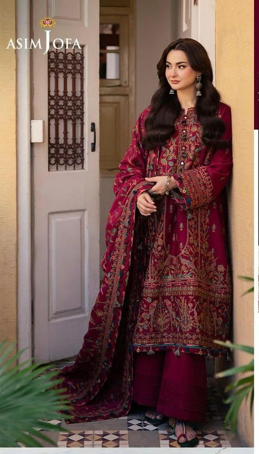 Embroidered Lawn 3PC Unstitched Suit / DF-LWN-26