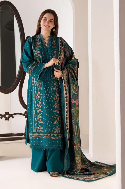 Embroidered Lawn 3PC Unstitched Suit / DF-LWN-27